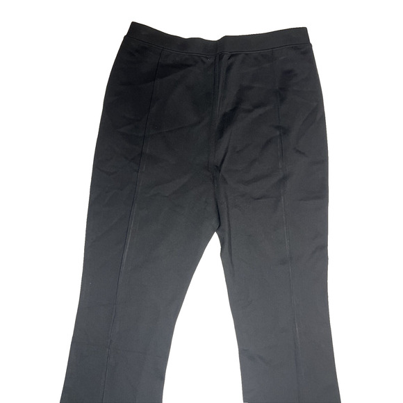 Madewell Knit Kick Flare Ponte Pants Womens XL High Rise Stretch Black Pull On - Picture 3 of 9
